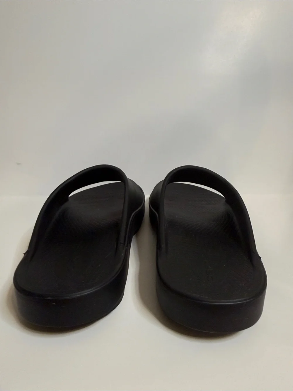OOFOS OOAHH BLACK SLIDE SANDALS UNISEX WOMEN'S 12 MEN'S 10 EUR 43